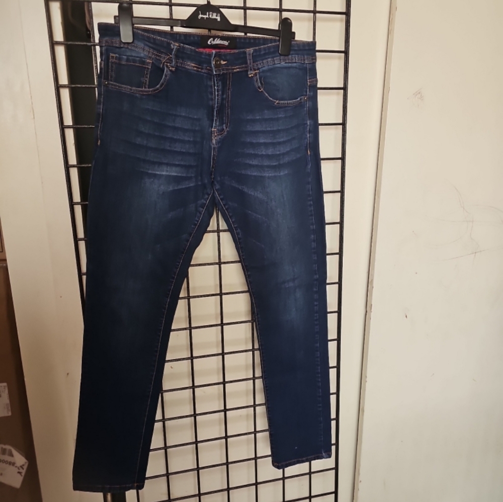 Calvin Klein Men's Dark Blue Slim Jeans